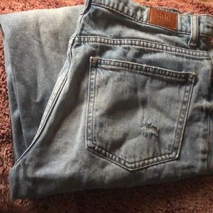 Distressed ripped bordering jeans BDG